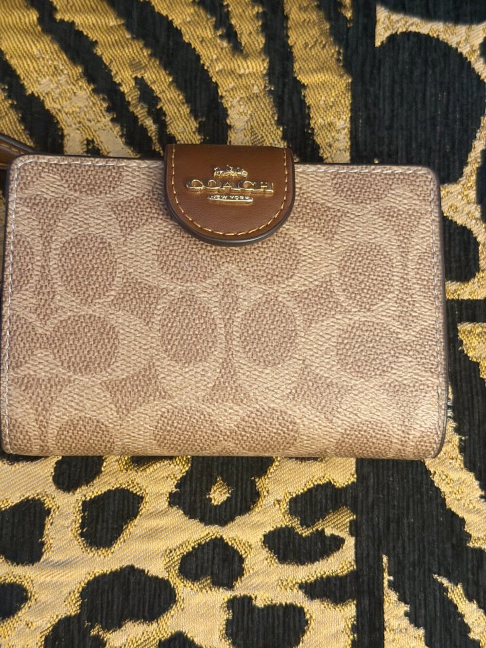 Coach 3 pc bundle Brown Signature Rowan, make up case, & wallet EXCELLENT - Picture 6 of 15